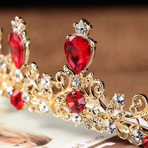 Élégant Plein Grand Strass Étincelant De Mariée Mariage Pageant Couronne Coiffe Princesse Couronne Cristal Alliage Cheveux Accessoires - Product Image 3