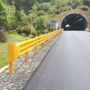 Barriere di traffico di fabbrica W Thrie Beam CE autostrada Guardrail sicurezza stradale Anti-corrosione Hot-Dip acciaio zincato Crash barriera - Product Image 4