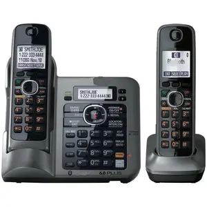 डिजिटल ताररहित फोन KX-TG7642 /7641 श्रृंखला के साथ जवाब मशीन Handsfree आवाज मेल बैकलिट एलसीडी वायरलेस फोन