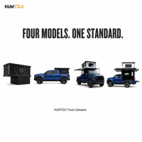 Camper Hard Shell Slant Back pour camion avec fenêtres coulissantes pour une conduite aérodynamique sur autoroute