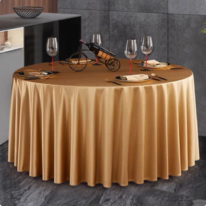 <span class=keywords><strong>Nappe</strong></span> en satin gris champagne rose épaisse 220G pour fêtes et salons professionnels - Product Image 4