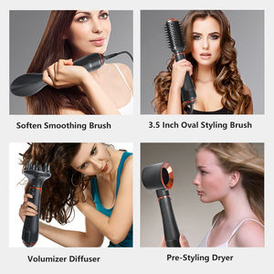 Peigne à Air chaud en une étape 4 en 1, lissage des cheveux, sèche-cheveux, coiffage, <span class=keywords><strong>brosse</strong></span> de séchage à Air chaud Interchangeable - Product Image 2