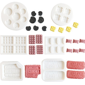 Molde de galletas de caramelo de Chocolate de simulación HY para moldes de decoración de pasteles de silicona de resina de arcilla - Product Image 1