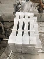 Rambarde — balustrade d'escalier en marbre blanc, pierre de BOTON, Design moderne, balustrade