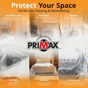ผ้าใบพลาสติกใส ขนาด 9x12 ฟุต 6 ม้วน สำหรับงานทาสีและงาน DIY - Product Image 4
