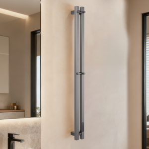 Portasciugamani elettrico di lusso in acciaio inox <span class=keywords><strong>scaldasalviette</strong></span> riscaldato con Timer per il <span class=keywords><strong>bagno</strong></span> - Product Image 1