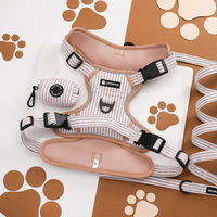 Ensemble Harnais et Laisse pour Chien en Tissu Oxford Haute Densité, Motif Personnalisé, Fabricant, Anti-Traction, pour la Sécurité des Promenades