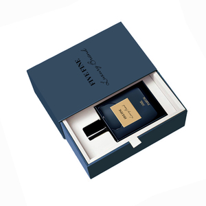 Boîte-cadeau de luxe en carton carré à tiroir coulissant avec gaufrage et feuille d'or Boîtes de parfum cosmétiques coulissantes avec logo personnalisé - Product Image 2