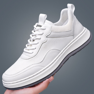 Chaussures décontractées pour hommes, baskets de course respirantes en maille à lacets, bout rond, taille adulte 40 41 42 43 44 45, printemps-été - Product Image 1