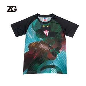 Aangepaste Ronde Hals Imitatie Katoenen T-Shirt Korte Mouw Grafische Print T-Shirt - Product Image 3