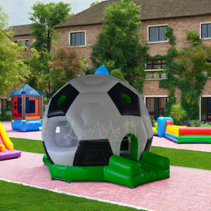 Château gonflable commercial en forme de ballon de football pour enfants, idéal pour la <span class=keywords><strong>location</strong></span> événementielle - Product Image 4