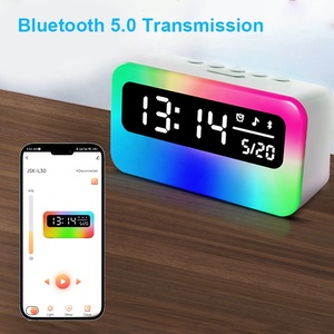 Đồng hồ báo thức kỹ thuật số RGB cho nhà Loa Bluetooth kỹ thuật số với đồng hồ báo thức điện máy tính để bàn bảng đồng hồ - Product Image 5