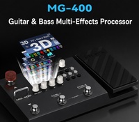 NUX MG-400 Logo Kustom Pedal Efek Gitar Digital All-in-One Multi-Efek Instrumen Senar Bass Suku Cadang & Aksesoris