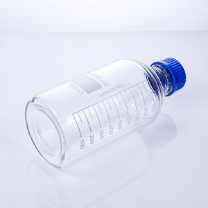 Verrerie de laboratoire personnalisée CS Labglass, flacons de stockage de réactifs en verre borosilicate transparent et ambré avec bouchon à vis bleu - Product Image 6