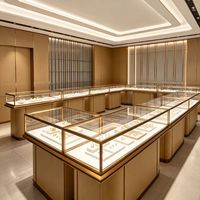 Vitrine à bijoux éclairée par LED, couleur personnalisable, durable, écologique, recyclable, étanche, robuste, légère, facile à nettoyer
