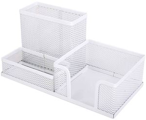 Mesh Pen Holder - Multipurpose <b>Large</b> Capacity Office Supplies with Sticky Notes Holder Mesh <b>Desk</b> Organizers - Product Image 4