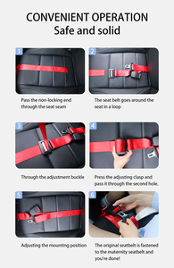 Cintura di Sicurezza per Gravidanza, in Tessuto per Ridurre il Fruscio sullo Stomaco, Seggiolino <span class=keywords><strong>Auto</strong></span> per Gravidanza che Migliora il Comfort di Guida e Viaggio - Product Image 6