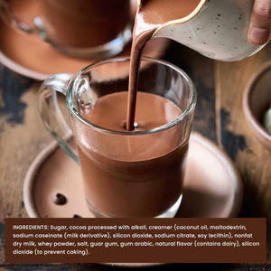 Mezcla de Chocolate Caliente OEM, Rica en Sabor, Hecha con <span class=keywords><strong>Cacao</strong></span> Procesado con Álcali, Crema de Coco y Leche Descremada, <span class=keywords><strong>Sin</strong></span> Gluten - Product Image 3