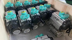 Tùy chỉnh 3PC thép không gỉ bóng van 4-20mA solenoid cắt nhanh thiết bị truyền động khí nén điều chỉnh kiểm soát SS304 OEM <span class=keywords><strong>ISO9001</strong></span> CE - Product Image 5