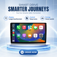 Máquina de interconexión portátil para salpicadero de coche Hicar, pantalla de navegación de Control Central CarPlay inalámbrica compatible con Apple Android