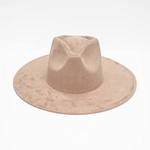 Chapeau Fedora en daim à large bord tendance pour hommes et femmes, couleur unie, pour adultes, fêtes, pêche, activités de plein air - Product Image 3