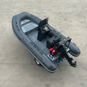 Bateau <span class=keywords><strong>semi</strong></span>-<span class=keywords><strong>rigide</strong></span> en aluminium de 420 cm, bateau pneumatique en PVC de 4,2 m, bateau de pêche avec <span class=keywords><strong>coque</strong></span> conique - Product Image 1