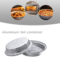 Plat de cuisson jetable de haute qualité de 9 pouces plat de cuisson rond en aluminium pour la cuisson au four