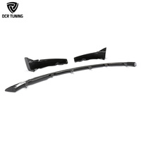 Alerón Delantero de Fibra de Carbono Seca Estilo CSL para BMW M3 G80 G82 G83 M4, Divisor de Parachoques de Carbono Real, Kit de Carrocería de 3 Piezas