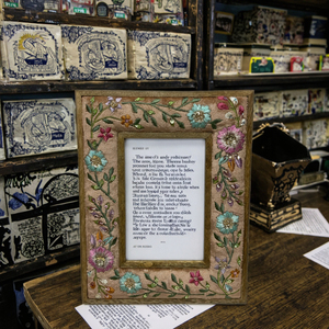 Sinh Thái Thân Thiện Với Tay Thêu Bền Trọng Lượng Nhẹ Hiện Đại Gỗ & Vải Khung Ảnh - Product Image 4