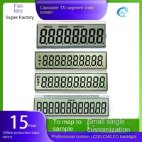 Layar LCD 7 Segmen 8 Digit, Layar LCD 7 Segmen Fleksibel untuk Kalkulator RedCrab