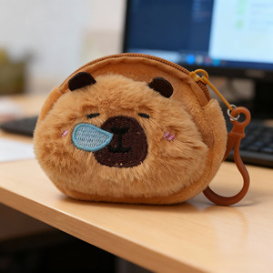 KL Fashion - Llavero de Peluche con Diseño de Capibara, Estuche para Auriculares, Bolsa de Almacenamiento, Mini Monedero - Product Image 5