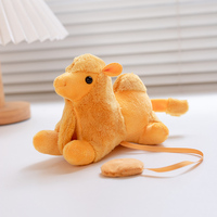 Épaule magnétique en peluche personnalisé mignon chameau jouet épaule debout accessoires tendance usine vente épaule en peluche