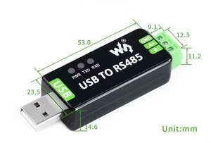 Convertidor Serial USB a RS485 de Grado Industrial con Módulos de Controlador de Potencia CH343G/FT232RNL para Comunicación RS485 - Product Image 4