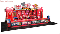 Stand de jeu géant d'extérieur avec toit en plastique étanche, machine de jeu à prix certifiée pour parc d'attractions, taille et couleur personnalisables