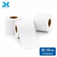 Rouleau d'étiquettes autocollantes thermiques découpées à l'emporte-pièce en papier écologique pour la gestion des stocks en supermarché