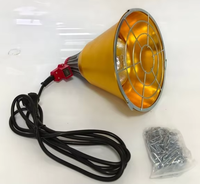 Lampe chauffante infrarouge halogène antidéflagrante 300W IP65 étanche 110V AC pour éleveuse, lumière chaude pour poulets et chiens