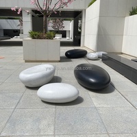 Chaise longue de détente en fibre de verre et pierre YUWEI, moderne, pour l'extérieur, idéale pour les villas, les hôtels, les patios, les jardins et les cours, à usage public