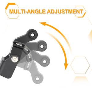 Waximoto Compatibile con <span class=keywords><strong>Royal</strong></span> <span class=keywords><strong>Enfield</strong></span> <span class=keywords><strong>Continental</strong></span> <span class=keywords><strong>GT</strong></span> 650 Interceptor 650 Parabrezza Aftermarket Staffa di Navigazione in Acciaio Supporto GPS - Product Image 5