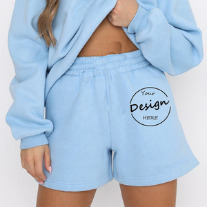 <strong>Women</strong> Beach <strong>Shorts</strong> Breathable Custom Logo Fashion Sport Luxury Blank Solid Color <strong>Knee</strong> <strong>Length</strong> <strong>Shorts</strong> <strong>Women</strong> French Terry <strong>Shorts</strong> - Product Image 2