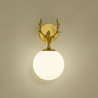 Applique Murale LED Nordique Simple et Luxueuse pour Chambre, Chevet, Escalier, Balcon, Salon, Décoration Murale en Forme de Bois de Cerf
