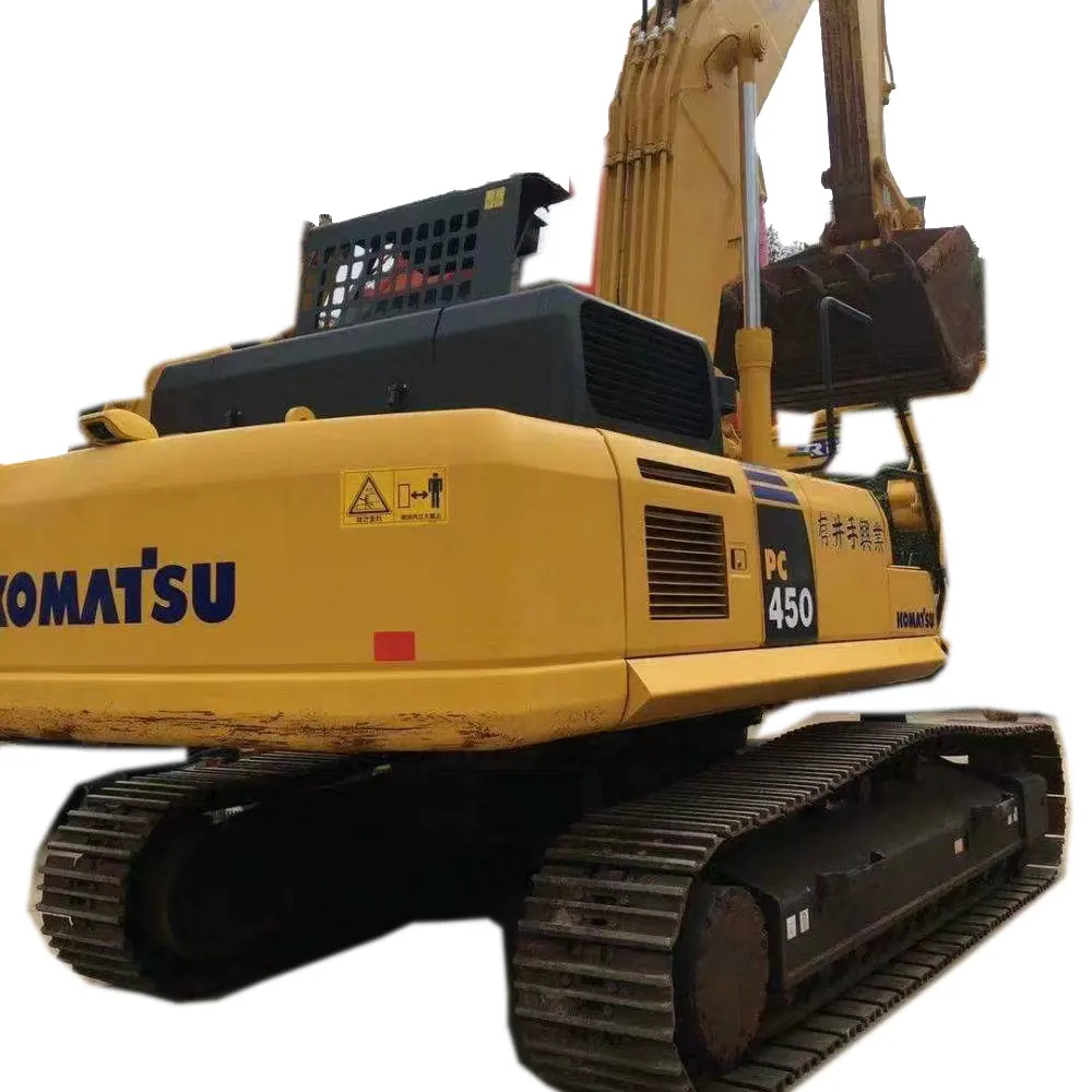 Japan 45 ton 45 ton komatsu used excavator 450 pc450 rubber track farm and garden digging excavator machine