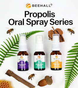 BEEHALL Usine d'aliments santé ISO HACCP Spray buccal à la <span class=keywords><strong>propolis</strong></span> en vrac sans <span class=keywords><strong>alcool</strong></span> - Product Image 1