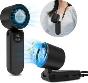 4000mAh Usb Rechargeable KC Battery Air Ice Cooling Portable Wearable Personal Hand Held Mini Small Folding Fan Foldable - Product Image 6