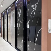 Dalles de pierre frittée en quartz artificiel poli à veines, grand format 800x2600x9mm, haute qualité, pour revêtement de sol