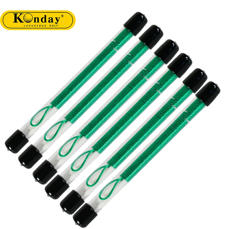 Konday Golf Alignment Sticks Fiberglas Swing Putting String Golf Glasvezel Staaf Indoor Outdoor Golf Putter Trainer