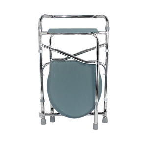 <span class=keywords><strong>Chaise</strong></span> de toilette portable, pliante, en acier, sous forme de <span class=keywords><strong>douche</strong></span> médicale, idéale pour les handicapés - Product Image 5