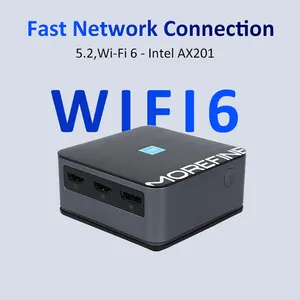 MOREFINE M8S 2024 Newest Factory Ssd RJ45 Mini Pc With Win11 Mini Computer