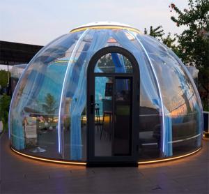 Maison <span class=keywords><strong>Bulle</strong></span> PC Isolée Moderne en Forme d'Ellipse pour Glamping Hôtelier Quatre Saisons Utilisation Extérieure - Product Image 1