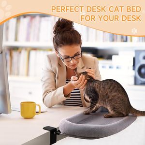 Cama para Gatos, <span class=keywords><strong>Hamaca</strong></span>, <span class=keywords><strong>Nido</strong></span>, Soporte para Colgar en la Oficina, Computadora, Escritorio, Libros - Product Image 5