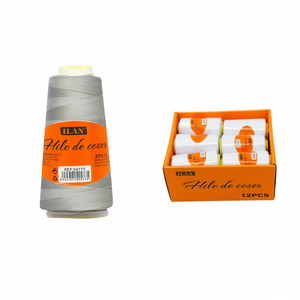 ด้ายเย็บผ้าอิลัน 2750 ม. สีเงินเทา บรรจุกล่อง 12 ชิ้น - Product Image 1